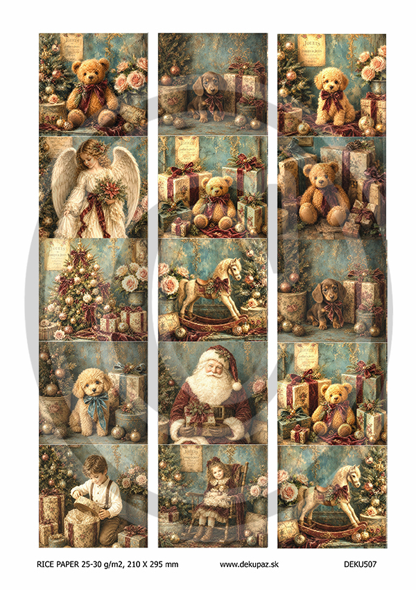 Ryžový papier na decoupage DEK507