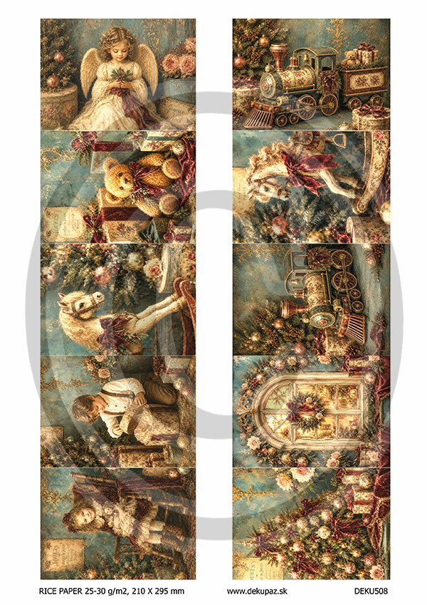 Ryžový papier na decoupage DEK508