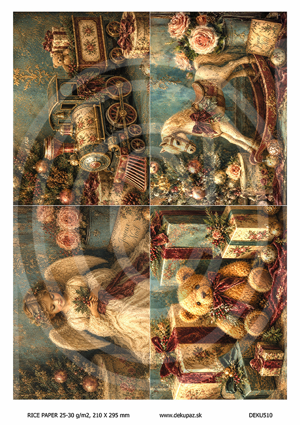 Ryžový papier na decoupage DEK510