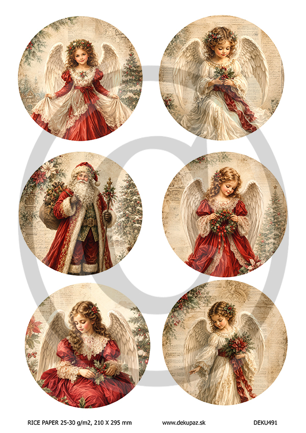 Ryžový papier na decoupage DEK491