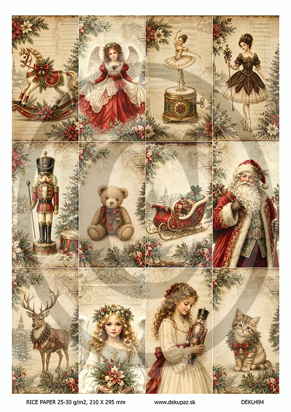 Ryžový papier na decoupage DEK494